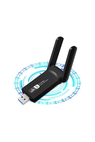 Ape Sinyal Güçlendirici Kablosuz Usb Antenli Dongle 1300mbps Wifi Adaptörü Dual Band 2.4g/5ghz