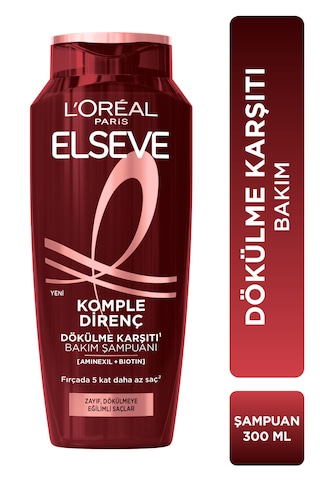 Elseve Komple Direnç Dökülme Karşıtı Bakım Şampuanı 300 ML