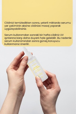 Bade Natural Aha Bha Yüz Serumu Cilt Tonu Eşitleyici Canlandırıcı Etkili 30 ML