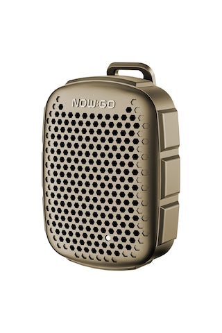 Nowgo Lava Clip 5w Klipsli Su Geçirmez Taşınabilir Mini Bluetooth Hoparlör Kahverengi