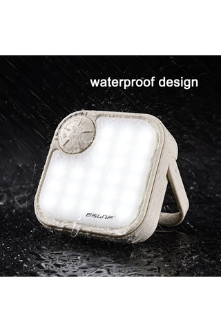 Eslnf Güneş Kamp Işık Led Kamp Alanı Fener Acil Durum Siyah Siyah