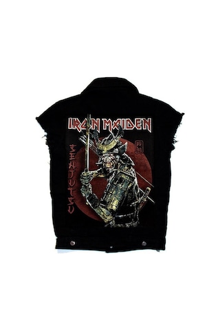 Iron Maiden Senjutsu Kolsuz Kot Yelek Siyah