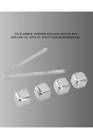 Hızlı Soğutma Özellikli Paslanmaz Metal Buz Küpü Takımı Yeni Nesil Çr