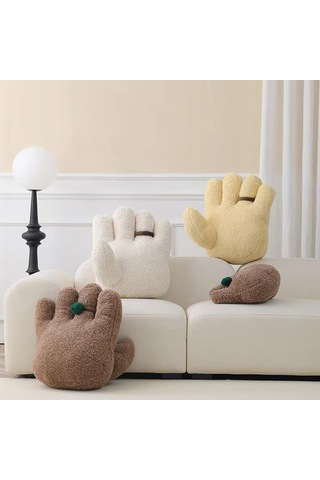 Suntek Magideal Peluş Yastık Modern El Atma Yastığı Ve Rahat Şekli Sarı