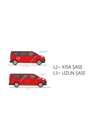 Scudo Combi Kısa Şase Tavan Çıtası Gri 2022 2023 2024 2025 2026 2027