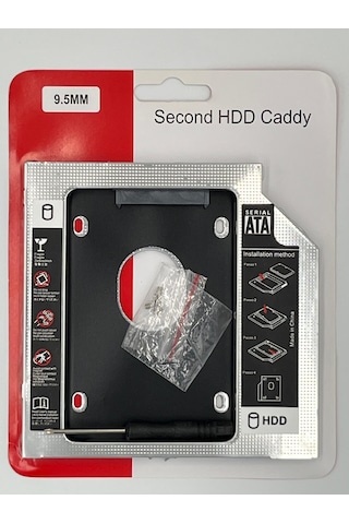 9.5 Mm Ssd Sata Harddisk Kutu Notebook Ssd- Hdd Kızak