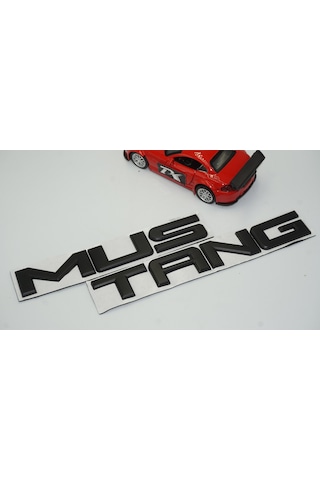 Dk Mustang Bagaj 3m Siyah Metal Yazı Logo Amblem