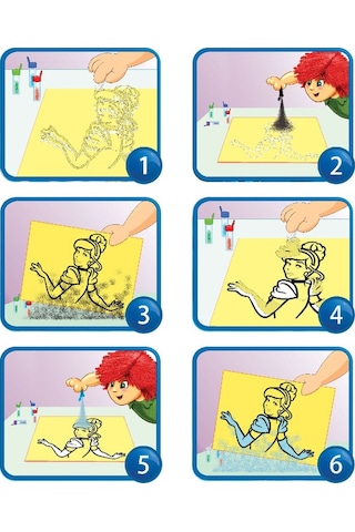 Eğitici Ve Eğilenceli Kum Boyama Seti-disney Princess Cindrella Fm-14