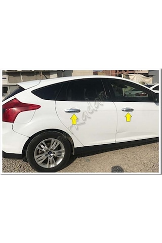 Ford Focus Sedan Krom Kapı Kolu 2011 Sonrası 4 Kapı Paslanmaz Çel