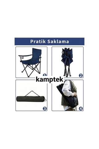Kamp Piknik Doğa Sandalyesi Katlanabilir Taşıma Çantalı Kolay Kurulum Sandalye Yeşil