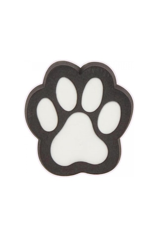 Crocs Jibbits Gri Paw Print Ayakkabı Terlik Süsü 001