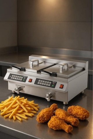 Vosco Tek Hazneli İndüksiyon Fritöz 12 Lt