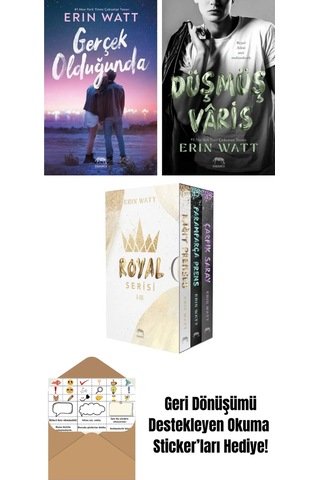 Gerçek Olduğunda + Lekeli Taç Royal Serisi 4. Kitap + Royal Serisi Kutulu Set 3 Kitap