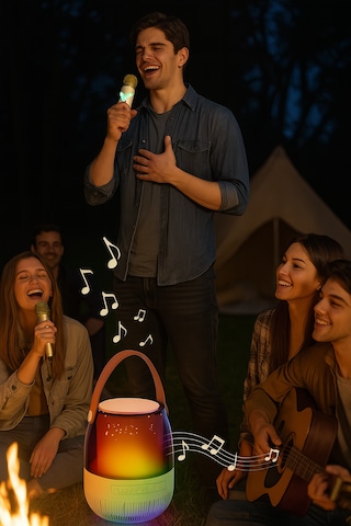 Taşınabilir Rgb Işıklı Karaoke Seti