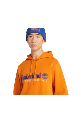 Timberland Ls 50th Anniversary Est. 1973 Erkek Turuncu Kapüşonlu Sweatshirt TB0A6S5WED11 Turuncu
