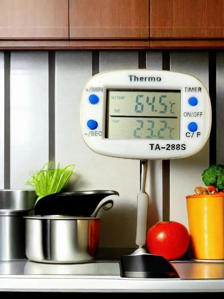 Yuntech01 Ta288s 4cm İğne Tipi Isı Ölçer: Barbekü Ve Süt Sıcaklığı Kontrolü, Sesli Alarm Özelliği Diğer