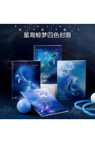 Deli Notebook B5 40yp Whale Dream Defter Qfb540