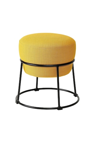 Puf, Sarı Ayak Uzatma Tabureleri Yuvarlak Model