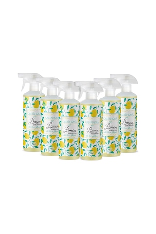 Green Lora 80 Derece Aloe Vera ve Gliserinli Limon Kolonyası Sprey Pet Şişe 1 L x 6