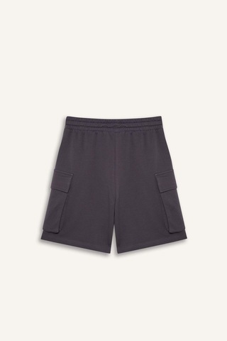 Defacto Kız Çocuk Beli Lastikli Kargo Cepli Şort B0840a825hsar31 Antrasit