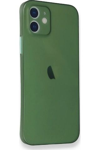 Cosmotex Newface Apple iPhone Uyumlu 12 Mini Kılıf Pp Ultra İnce Kapak - Yeşil