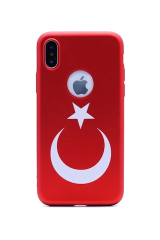 Apple Uyumlu iPhone X Kılıf Zore Bayrak Silikon (516640856)
