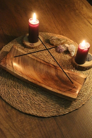 Dikdörtgen Ahşap Geniş Kayık Özel Tütsülük