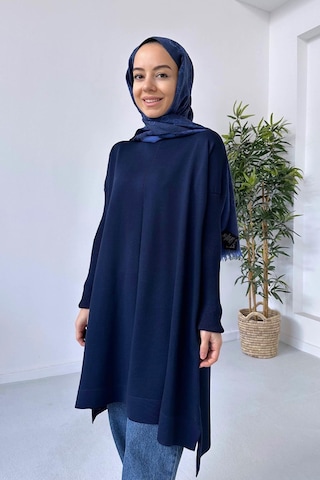 Kahijab Mira Merserize Tunik - Lacivert
