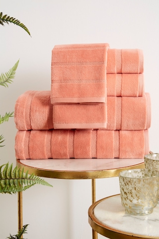 Sadem Organik Stripe Mutfak Ve Kurulama Havlusu 30x50 Cm Şeftali