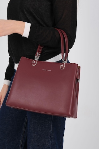 Silver Polo Sp1234 Kadın El Çantası Cilt Bordo-bordo