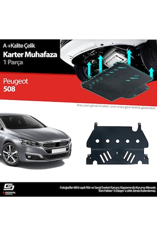 S-dizayn Peugeot 508 Çelik Karter Muhafaza 2010-2017 A+ Kalite