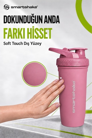 Smartshake Reforce Paslanmaz Çelik Serisi 900 Ml Rose Pembe Protein Shaker