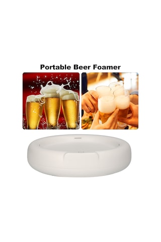 Konesam Ev Ve Bar İçin Ultrasonik Bira Köpükleyici - Taşınabilir Usb Şarjlı 1800mah Pil İle 300 Kullanım - Kolay Tek Tuşlu İşlem
