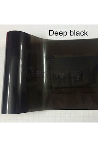 Koyu Siyah- 40 Cm X 150 Cm-oto Araba Tonu Far Arka Lambası Sis Işık Vinil Duman Film Levhası Etiket Kapak Araba Şekille