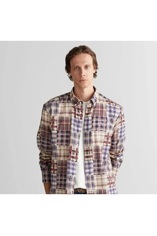 Gant Erkek Bordo Relaxed Fit Gömlek-11406 Bordo