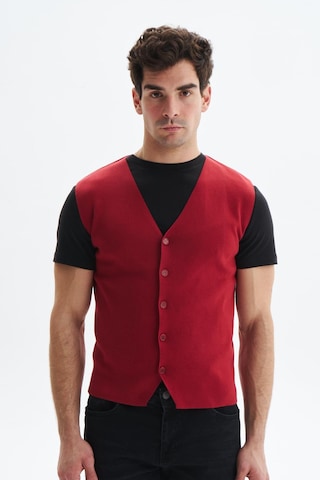 Arma Erkek Slim Fit Basic %100 Pamuk Triko Yelek K9kro0853 Bordo