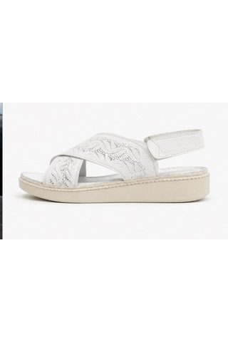 N Napa Shoe Np.2427.beyaz Deri Sandalet