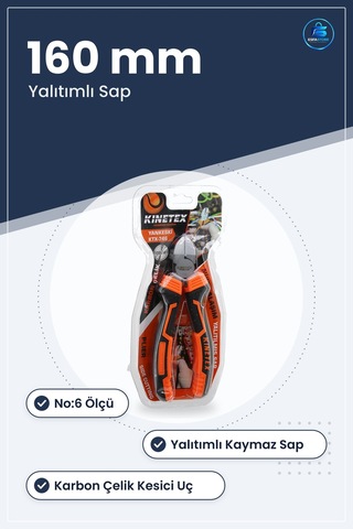 Yan Keski 160 Mm Karbon Çelik No:6 Yalıtımlı Sap Hırdavat Kesici