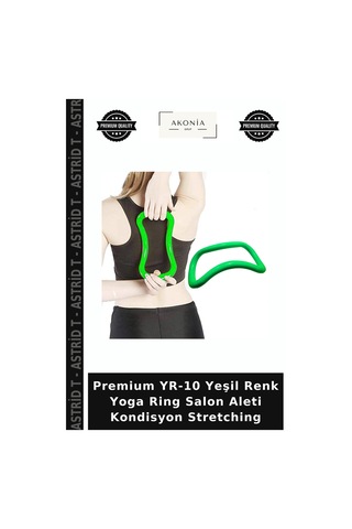 Premium Yr-10 Yeşil Renk Yoga Ring Salon Aleti Kondisyon Stretching