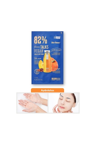 Missha Talks Vegan Squeeze Sheet Mask Bir Görünüm Sunan Vegan Yaprak Maske - Skin Fitness
