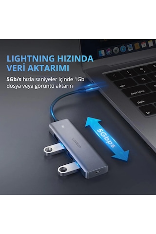 Ugreen 70336 4xusb-a+usb-c 12w Çoklayıcı Adaptör