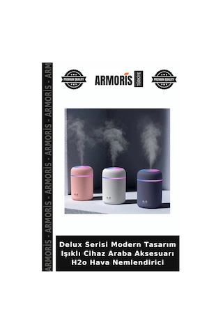 Delux Serisi Modern Tasarım Işıklı Cihaz Araba Aksesuarı H2o Hava Nemlendirici