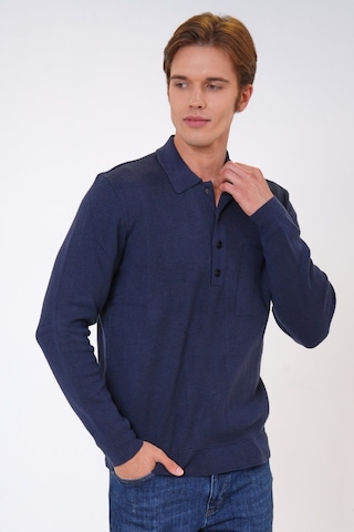 Back And Bond Lacivert Regular Fit Polo Yaka Cepli Triko-lacivert Lacivert