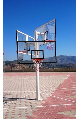 Adelinspor Basketbol Potası Üçlü Grup Kademeli Yük 10 MM Cam