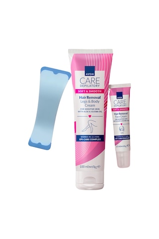 Avon Works Vücut İçin Tüy Dökücü Krem 100 ML + Yüz İçin Tüy Dökücü Krem 15 ML