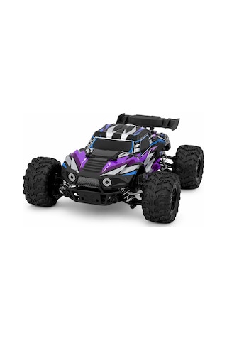 50 Km Hız Yapan Elektrikli Araba Uzaktan Kumandalı 4x4 Arazi Aracı Off-road Araba Mor