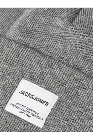 Jack & Jone Jaclong Knit Beanie Noos Erkek Bere-27109 - Gri