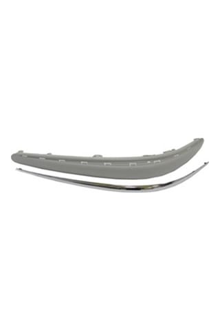 Mercedes E Class W211 03/06 Ön Tampon Bandı Sol Gri Astarlı/nikelaj Çıtalı Sensör Deliksiz Tyg