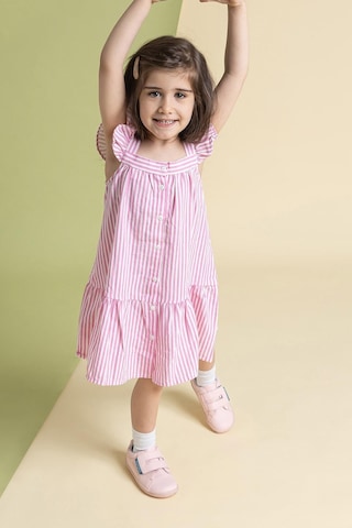 Smart Walker Casual Süper Mat Pembe Barefoot Çocuk Ayakkabı Süper Mat Pembe