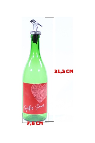 Sevgililer Günü Konseptli Sosluk Yeşil 750 Ml Akıtıcılı Together Forever Yeşil